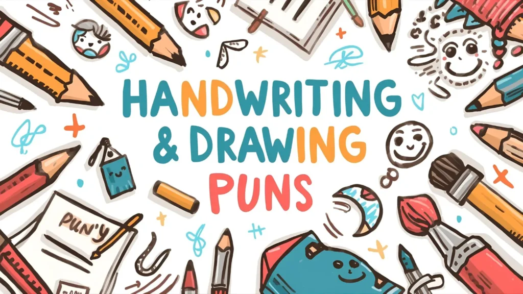 Handwriting & Drawing Puns
