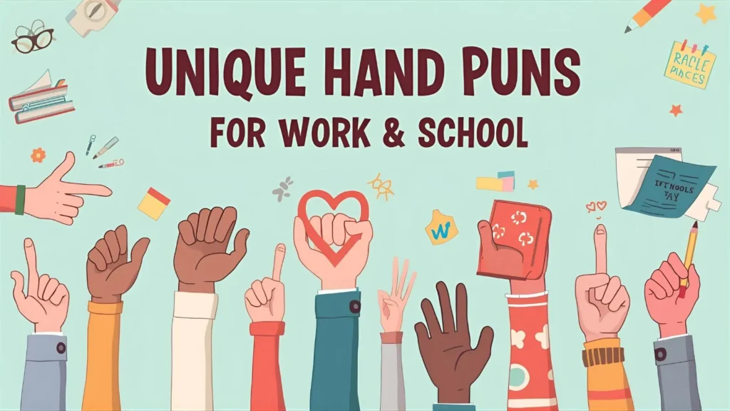 Unique Hand Puns for Work & School