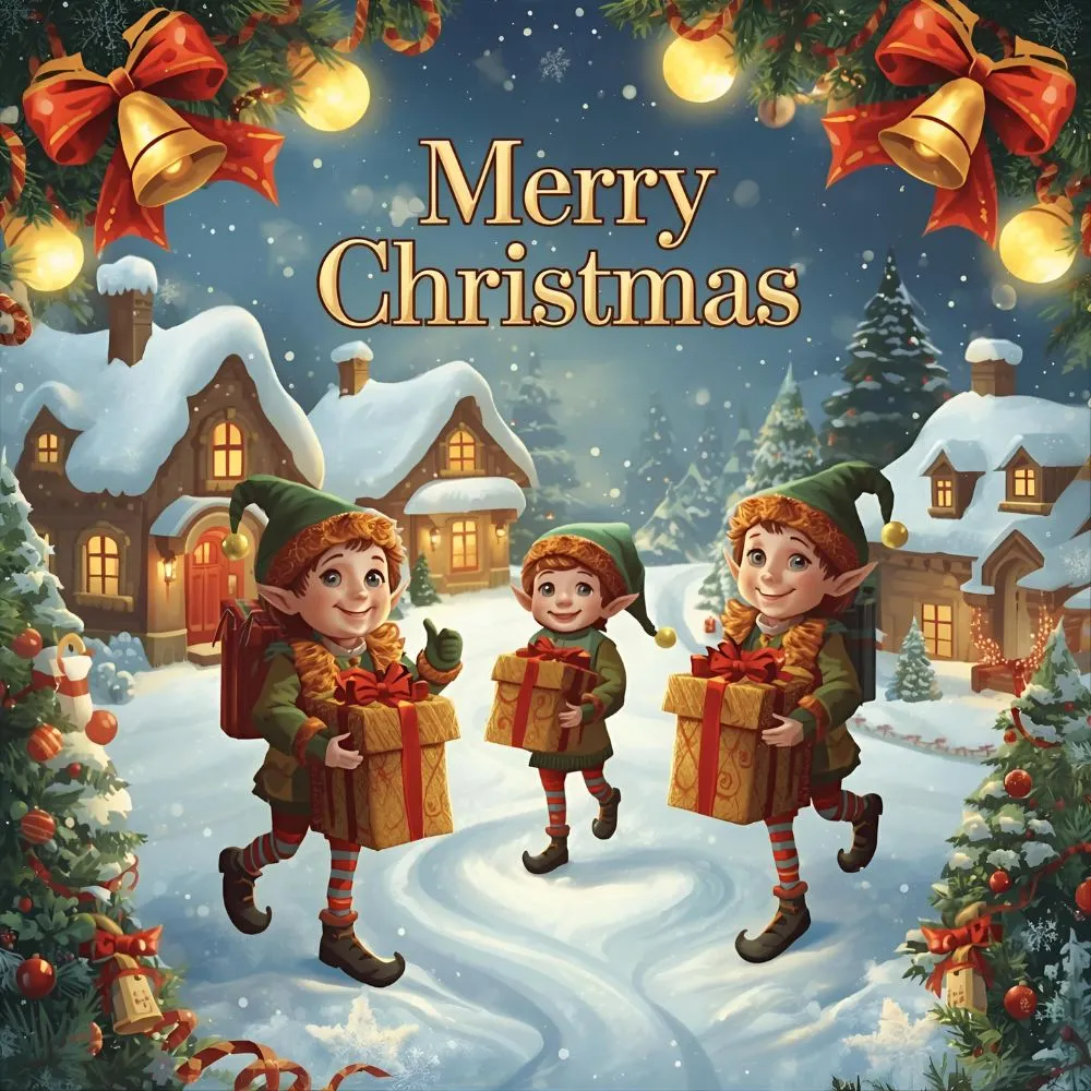 Christmas Card Elf Puns