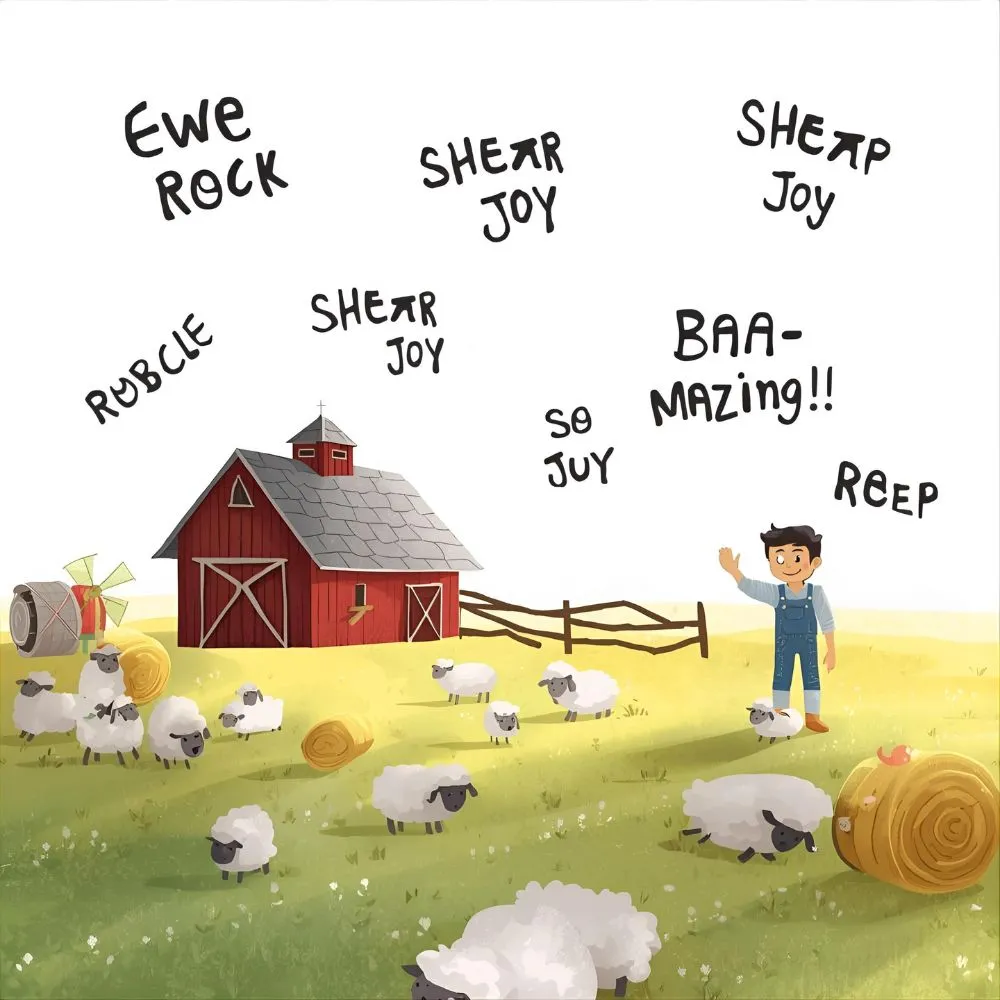 . Farm-Themed Sheep Puns
