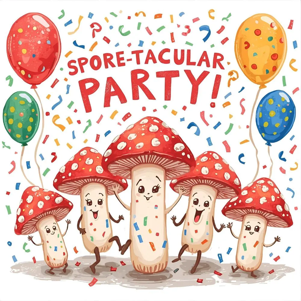  Party & Celebration Mushroom Puns