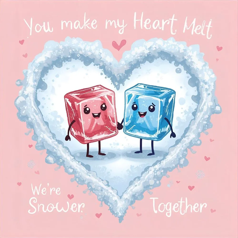 Ice-Themed Love Puns 💙