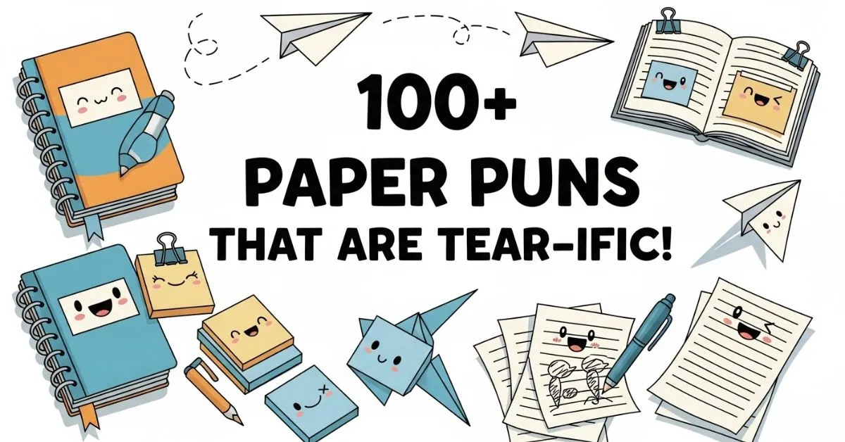 paper puns